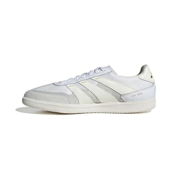 NWT adidas Unisex Predator Freestyle Indoor Sneaker White Gold 9 Men 10 Women - Picture 1 of 4